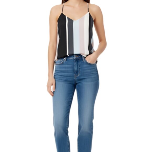 LOFT blue/pink Colorblock halter top Size Small - Picture 2 of 6